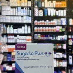 Sugarlo Plus 50/850mg 30 tablets - Vildagliptin and Metformin combination for diabetes at Magdy Farouk Pharmacy Hurghada