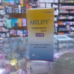Abilify 10 mg 10 tablets box for mental health treatment at Magdy Farouk Pharmacy Hurghada