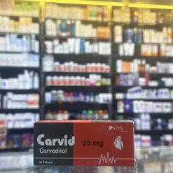 CARVID 25MG 30 TAB