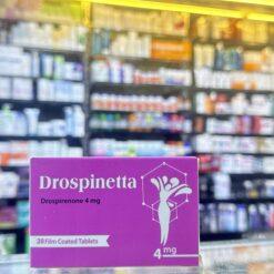 Drospinetta 4 mg 28 tablets - Drospirenone progestogen-only contraceptive pill at Magdy Farouk Pharmacy Hurghada