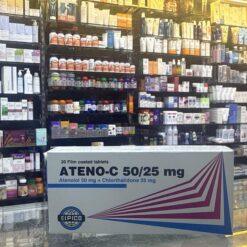 ATENO-C 50/25MG 20 TAB