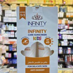 infinity care sunscreen lotion 45 spf kids 120 ml