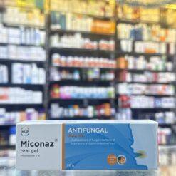 Miconaz 2% Oral Gel 20g tube for oral thrush treatment at Magdy Farouk Pharmacy Hurghada