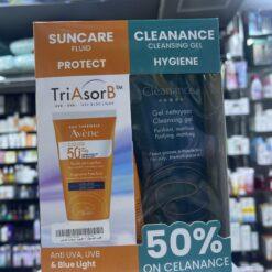 Avene Cleanance Cleansing Gel+Suncare Fluid
