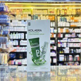 Kolagra oily cleanser + niacinamide serum