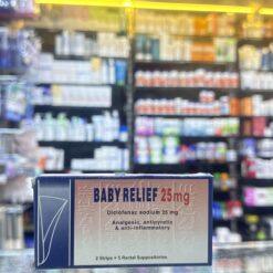 BABY RELIEF 25 MG 5 SUPP