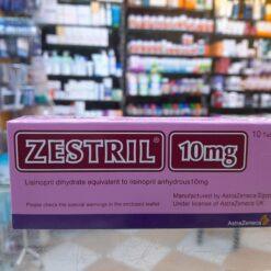 ZESTRIL 10MG 10 TAB