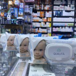 qualita water  wipes bkidsaby  72 pcs